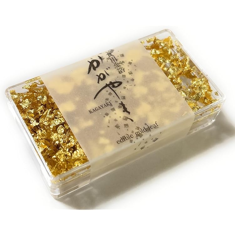 Amazon.co.jp: 料理用 純金箔・金粉 より豪華な演出を 0.3g : 食品